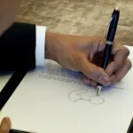 Left-handed person
